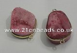 NGP1053 20*30mm - 25*35mm freeform druzy agate beads pendant