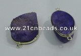 NGP1054 20*30mm - 25*35mm freeform druzy agate beads pendant