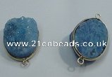 NGP1055 20*30mm - 25*35mm freeform druzy agate beads pendant