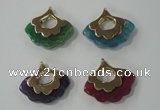 NGP1074 8*25*28mm agate gemstone pendants with brass setting