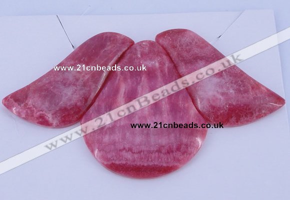 NGP112 Dyed rhodochrosite gemstone pendants set jewelry wholesale