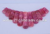 NGP115 Dyed rhodochrosite gemstone pendants set jewelry wholesale