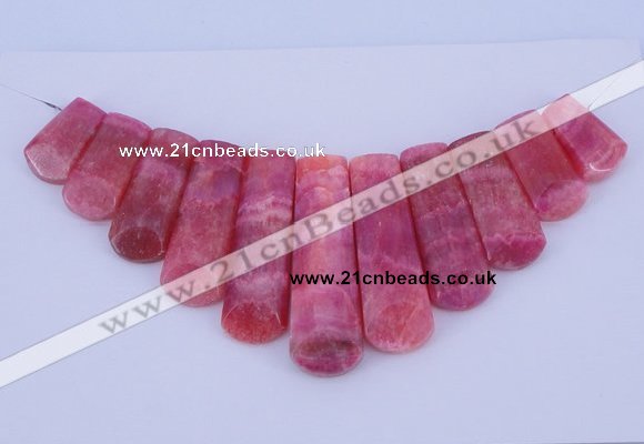 NGP115 Dyed rhodochrosite gemstone pendants set jewelry wholesale