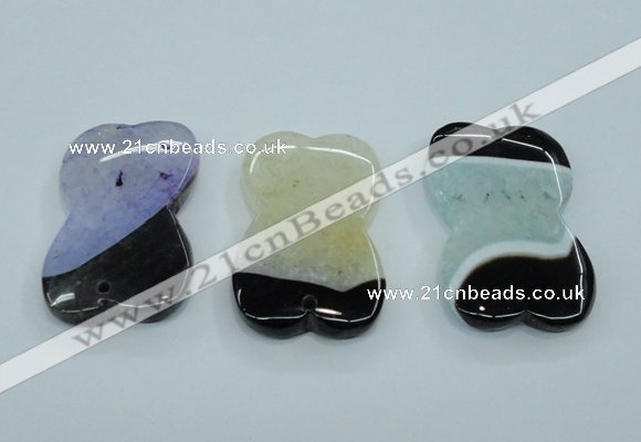 NGP1165 30*50mm freeform druzy agate pendants wholesale