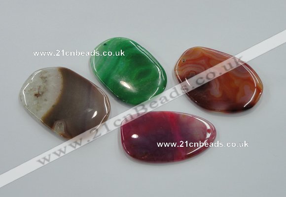 NGP1170 35*50mm - 45*70mm freeform agate gemstone pendants wholesale