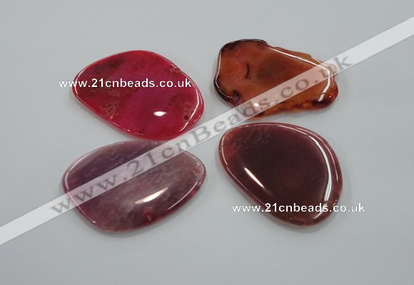 NGP1171 35*50mm - 45*65mm freeform agate gemstone pendants wholesale