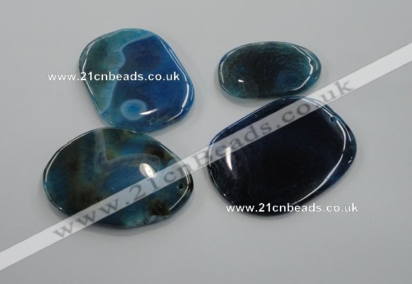 NGP1172 35*50mm - 45*65mm freeform agate gemstone pendants wholesale