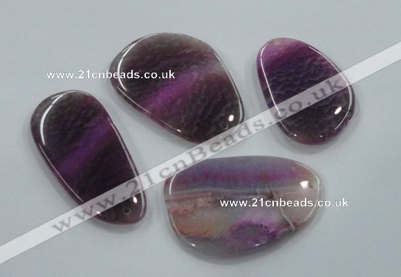 NGP1178 40*55mm - 50*70mm freeform agate gemstone pendants wholesale