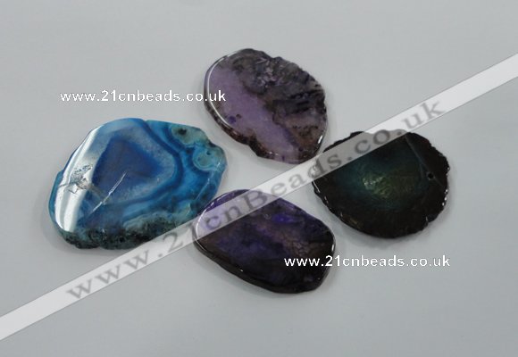 NGP1184 35*50mm - 50*65mm freeform agate gemstone pendants wholesale