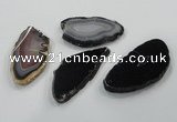 NGP1193 40*60mm - 50*70mm freeform agate gemstone pendants wholesale