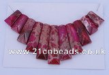 NGP120 Dyed imperial jasper gemstone pendants set jewelry wholesale