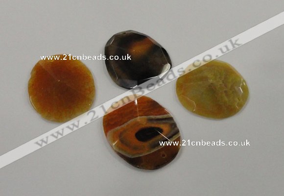 NGP1206 40*45mm - 45*55mm freeform agate gemstone pendants wholesale