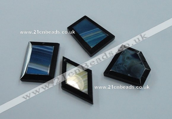NGP1226 30*35mm - 40*50mm freeform agate gemstone pendants wholesale