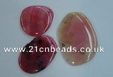 NGP1238 45*50mm - 60*80mm freeform agate gemstone pendants wholesale