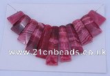 NGP124 Dyed rhodochrosite gemstone pendants set jewelry wholesale