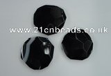 NGP1242 40*50mm - 45*55mm freeform agate gemstone pendants wholesale