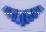 NGP125 Dyed blue lace agate gemstone pendants set jewelry wholesale