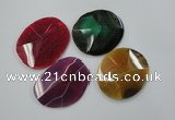 NGP1251 40*50mm - 55*60mm freeform agate gemstone pendants wholesale