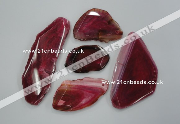 NGP1257 30*40mm - 50*70mm freeform agate gemstone pendants wholesale