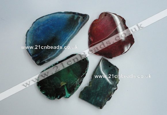 NGP1262 40*50mm - 50*70mm freeform agate gemstone pendants wholesale