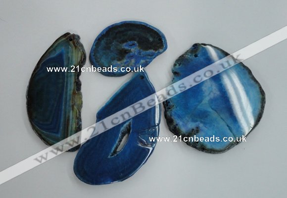 NGP1265 40*55mm - 60*80mm freeform agate gemstone pendants wholesale