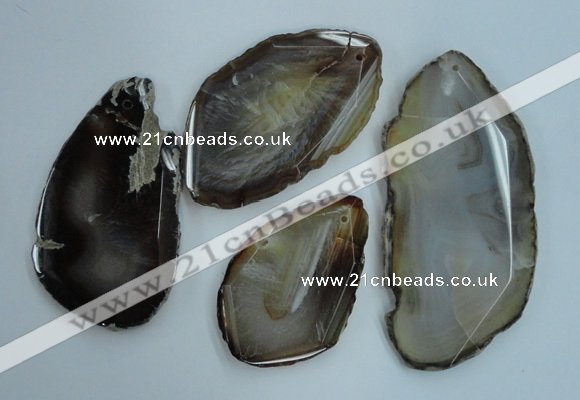 NGP1266 40*55mm - 60*80mm freeform agate gemstone pendants wholesale