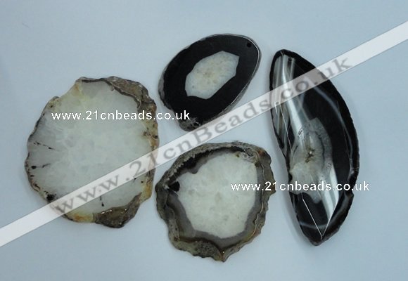 NGP1267 40*55mm - 55*80mm freeform agate gemstone pendants wholesale