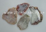 NGP1270 40*50mm - 60*80mm freeform agate gemstone pendants wholesale