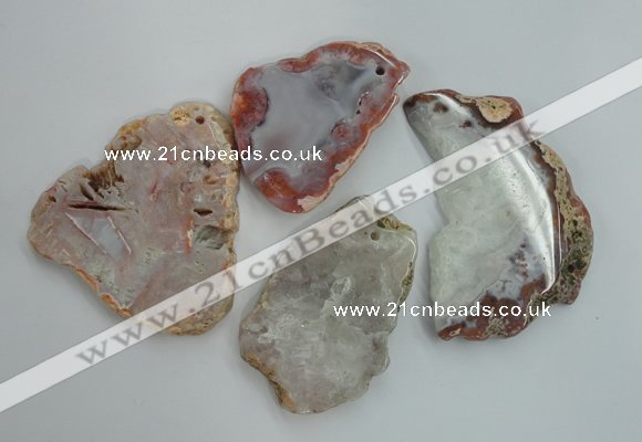 NGP1270 40*50mm - 60*80mm freeform agate gemstone pendants wholesale