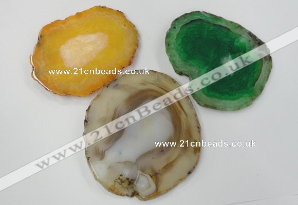 NGP1272 60*70mm - 80*90mm freeform agate gemstone pendants wholesale