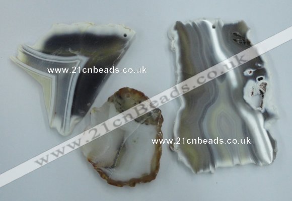 NGP1274 45*55mm - 70*90mm freeform agate gemstone pendants wholesale