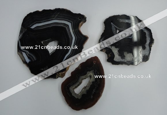 NGP1275 45*55mm - 70*90mm freeform agate gemstone pendants wholesale