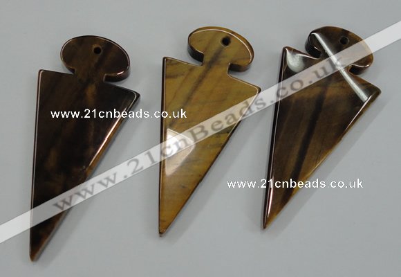 NGP1311 25*60mm – 32*65mm yellow tiger eye pendants wholesale