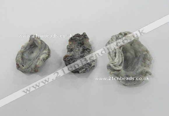 NGP1325 30*40mm - 50*60mm freeform agate gemstone pendants wholesale