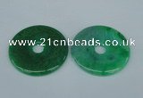 NGP1373 7*50mm - 8*55mm donut agate gemstone pendants