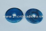 NGP1374 7*50mm - 8*55mm donut agate gemstone pendants