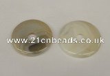 NGP1376 7*50mm - 8*55mm donut agate gemstone pendants