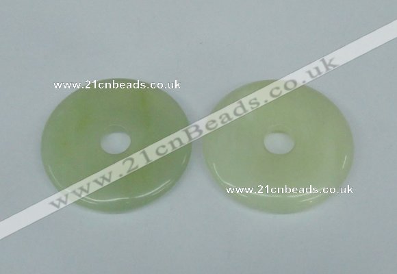 NGP1378 7*50mm - 8*55mm donut flower jade gemstone pendants