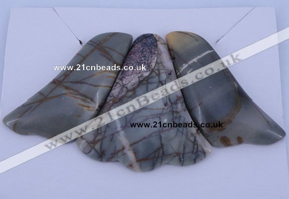 NGP14 Picasso jasper gemstone pendants set jewelry wholesale