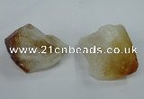 NGP1418 25*35mm - 30*40mm nuggets citrine gemstone pendants