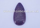 NGP143 2pcs 30*60mm teardrop kunzite gemstone pendants