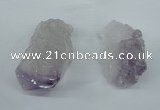 NGP1441 20*45mm - 25*55mm nuggets amethyst gemstone pendants