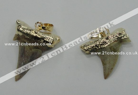 NGP1457 15*20mm - 20*30mm shark teeth pendants wholesale