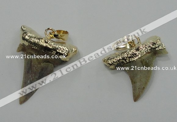 NGP1457 15*20mm - 20*30mm shark teeth pendants wholesale