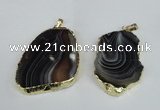 NGP1463 35*45mm - 45*55mm freeform botswana agate pendants