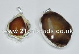 NGP1473 30*40mm - 40*50mm freeform agate gemstone pendants