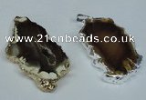 NGP1474 30*40mm - 40*50mm freeform agate gemstone pendants