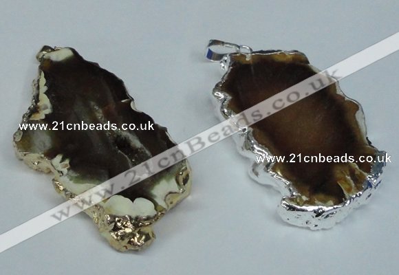 NGP1474 30*40mm - 40*50mm freeform agate gemstone pendants