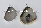 NGP1481 35*45mm - 45*55mm freeform montana agate pendants