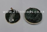 NGP1530 50*55mm - 55*60mm freeform druzy agate pendants